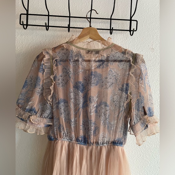 Chic Wish Elegant Floral Ruffle Dress - Picture 6 of 9